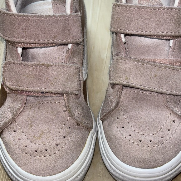 Vans Kids Sk8-Mid Reissue V Metallic Shoe 11.5T Rose Gold Pink - Picture 5 of 11